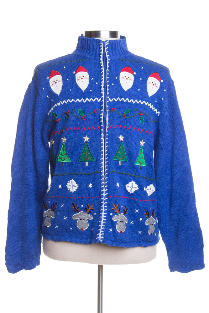 Blue Ugly Christmas Cardigan 44305