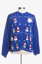 Blue Ugly Christmas Cardigan 44348