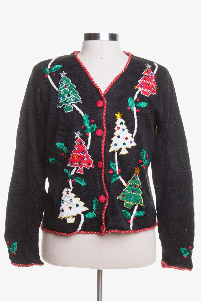 Black Ugly Christmas Cardigan 44474