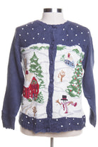 Blue Ugly Christmas Cardigan 44510