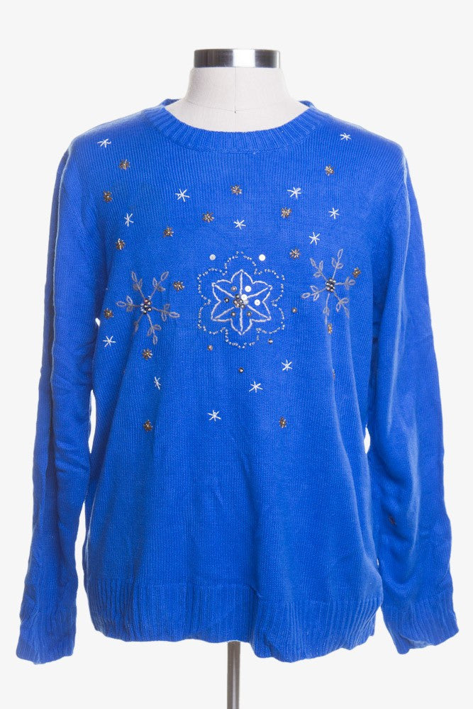 Blue Ugly Christmas Pullover 44572