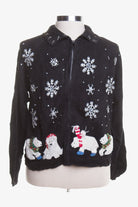 Black Ugly Christmas Cardigan 44592