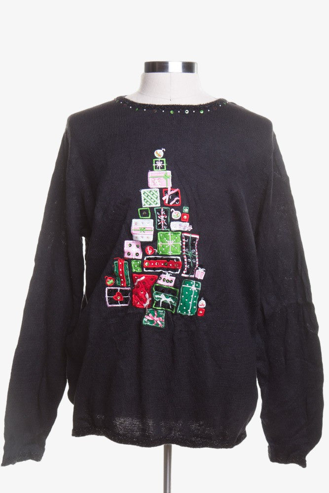 Black Ugly Christmas Pullover 44620