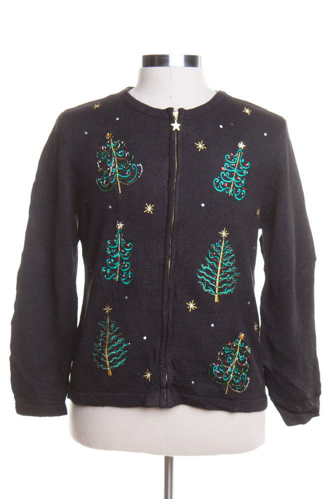 Black Ugly Christmas Cardigan 44633