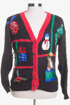 Black Ugly Christmas Cardigan 44731