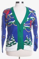Blue Ugly Christmas Cardigan 44754