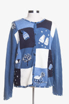 Blue Ugly Christmas Cardigan 44909