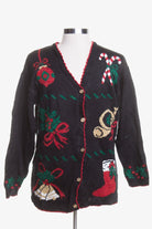 Black Ugly Christmas Cardigan 44941