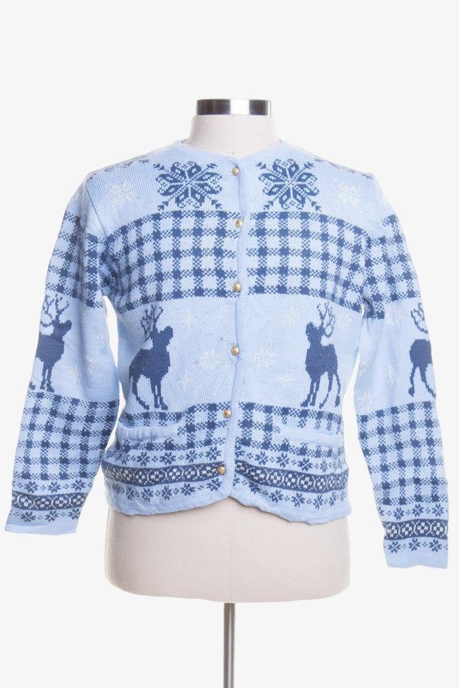 Blue Ugly Christmas Cardigan 45046
