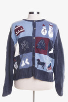 Blue Ugly Christmas Cardigan 45147