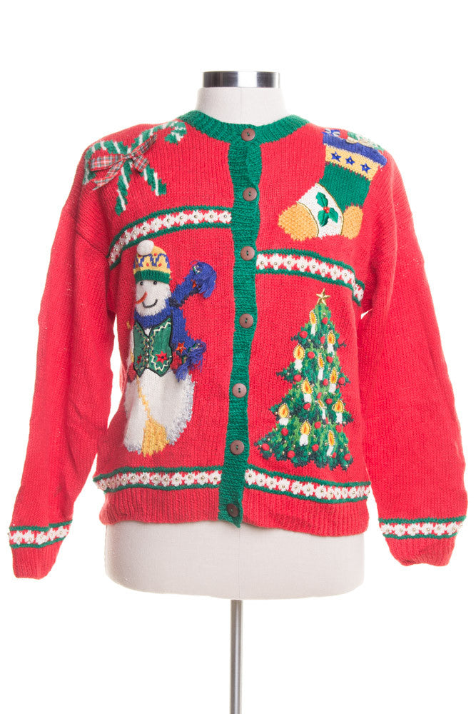 Red Ugly Christmas Cardigan 45154