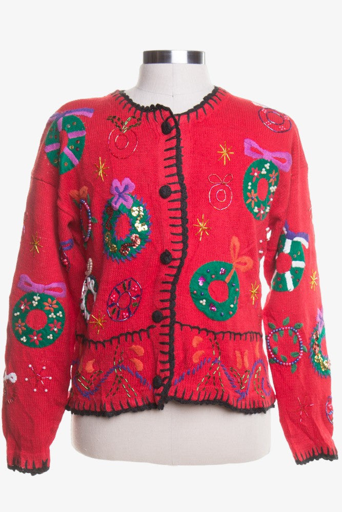 Red Ugly Christmas Cardigan 45188