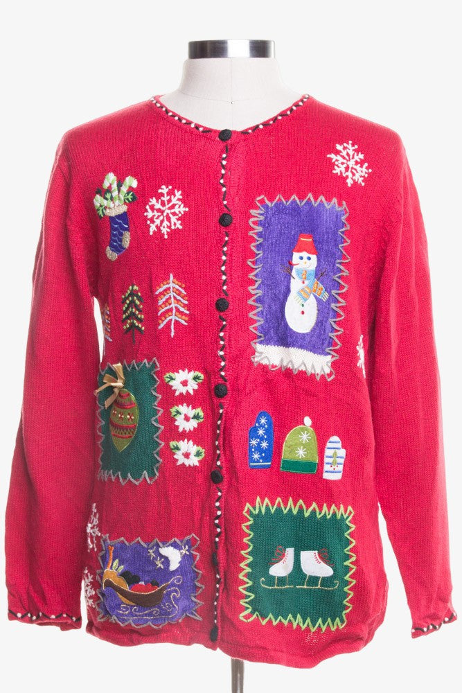 Red Ugly Christmas Cardigan 45209
