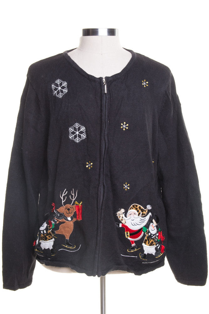 Black Ugly Christmas Cardigan 45223