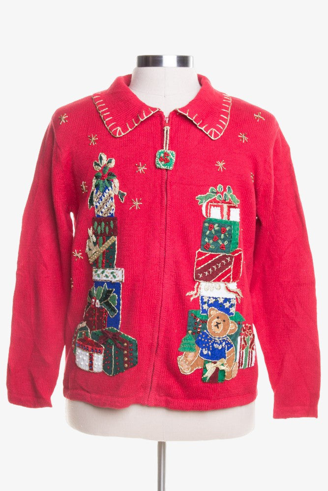 Red Ugly Christmas Cardigan 45281