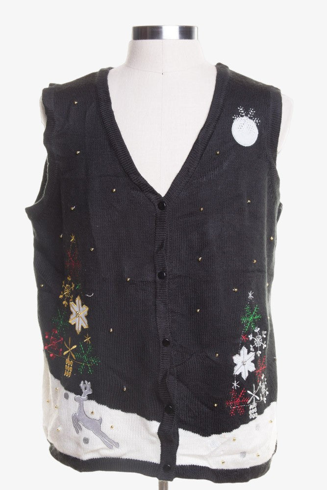 Black Ugly Christmas Vest 45547