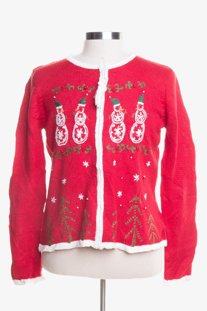 Red Ugly Christmas Cardigan 45559