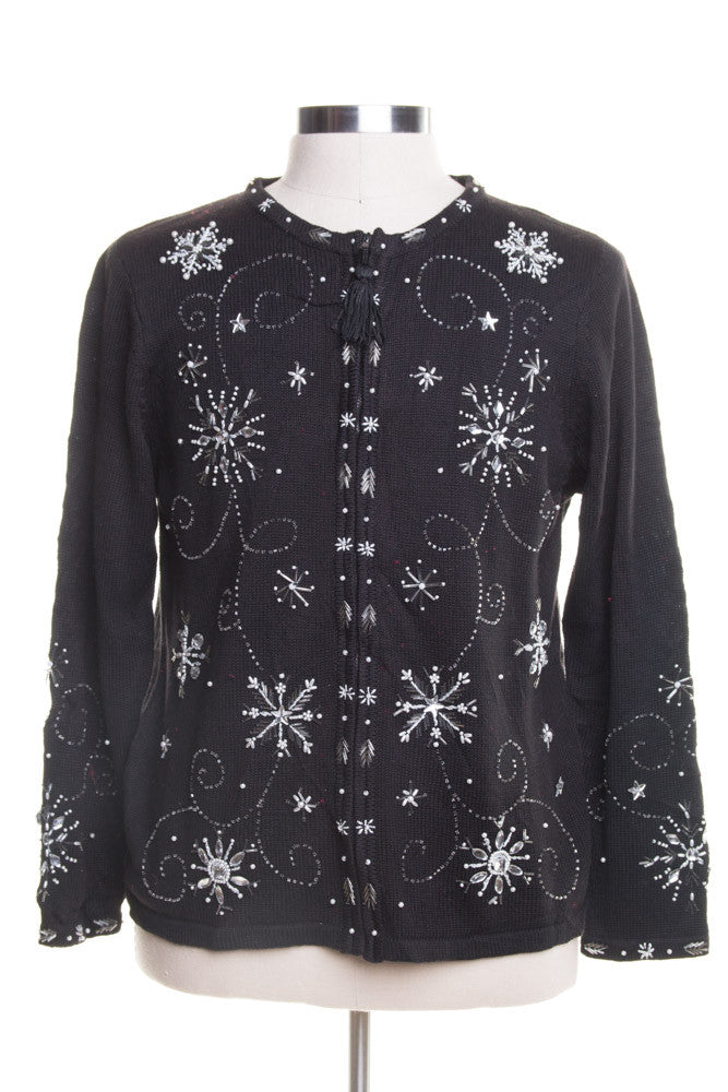 Black Ugly Christmas Cardigan 45580
