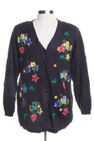 Black Ugly Christmas Cardigan 45613