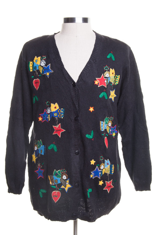 Black Ugly Christmas Cardigan 45613
