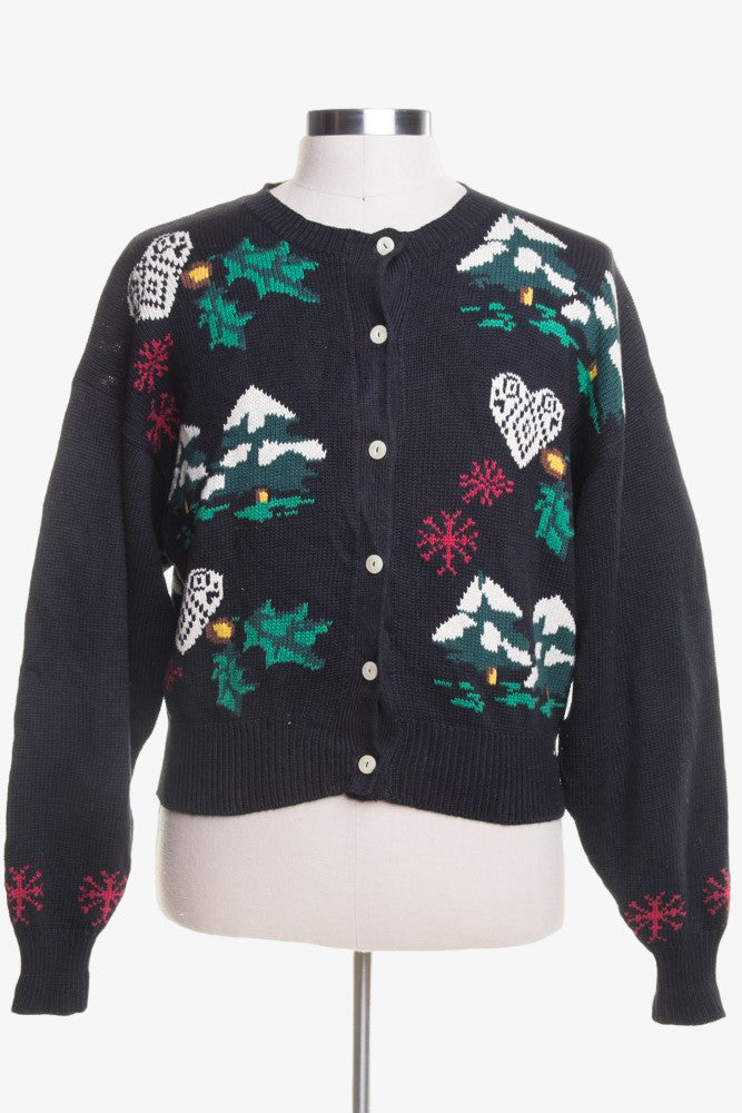 Black Ugly Christmas Cardigan 45951