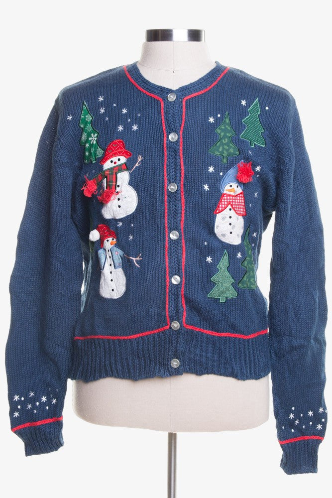 Blue Ugly Christmas Cardigan 45960
