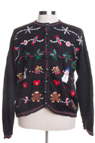 Black Ugly Christmas Cardigan 46014