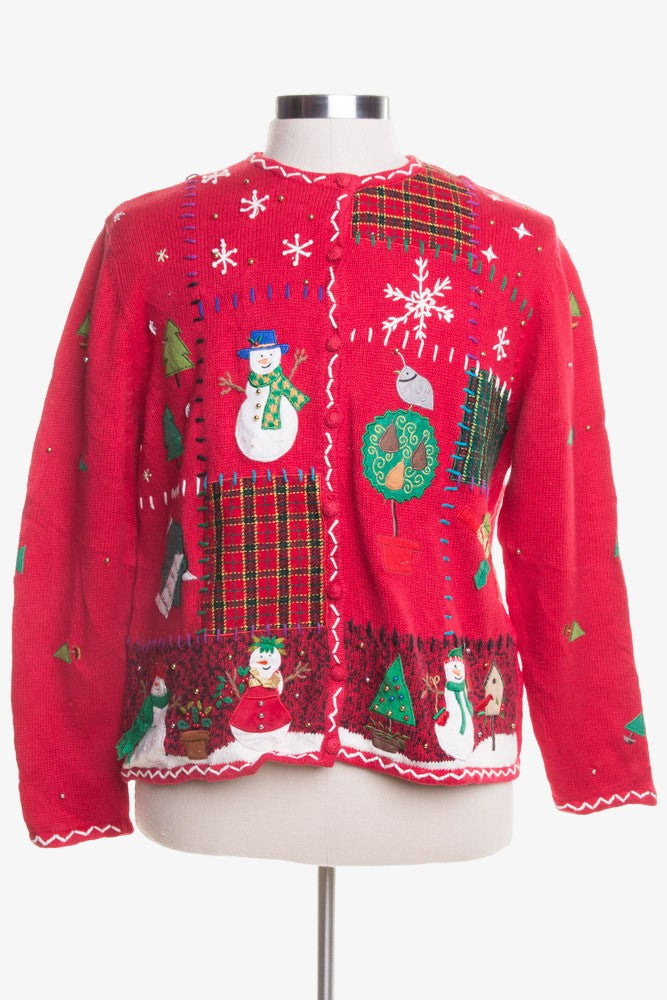 Red Ugly Christmas Cardigan 46120
