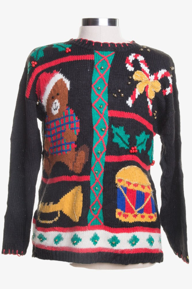 Black Ugly Christmas Pullover 46178