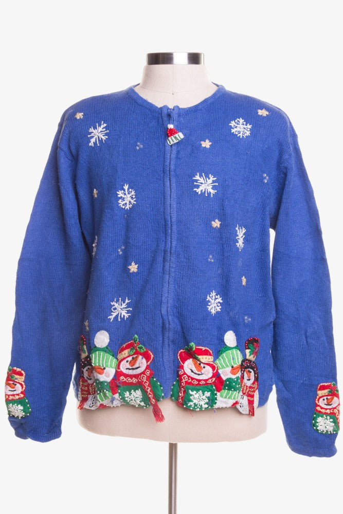 Blue Ugly Christmas Cardigan 46220