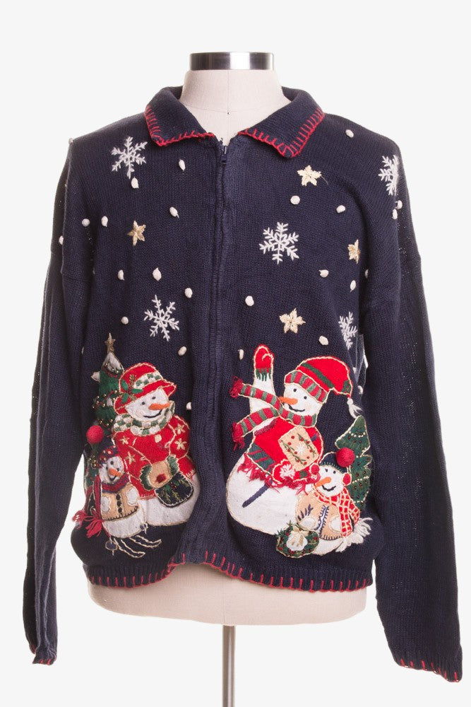 Blue Ugly Christmas Cardigan 46326