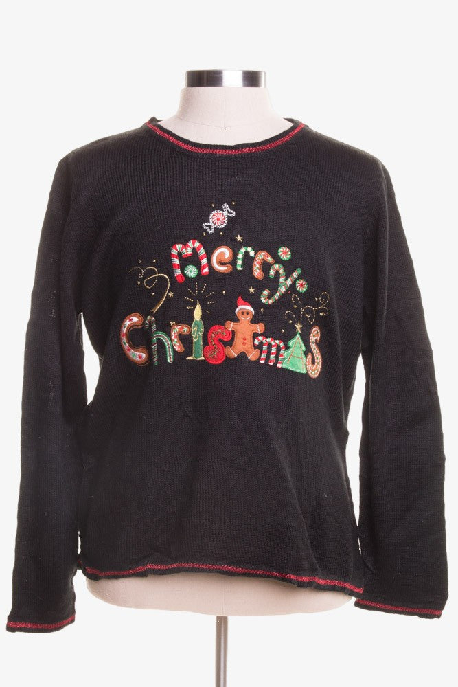 Black Ugly Christmas Pullover 46378