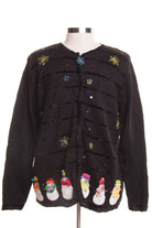 Black Ugly Christmas Cardigan 46412
