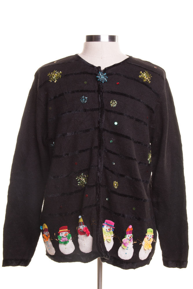 Black Ugly Christmas Cardigan 46412