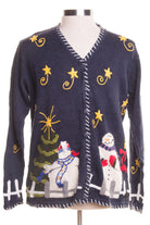 Blue Ugly Christmas Cardigan 46509