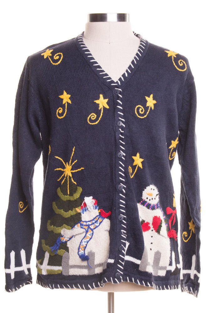 Blue Ugly Christmas Cardigan 46509
