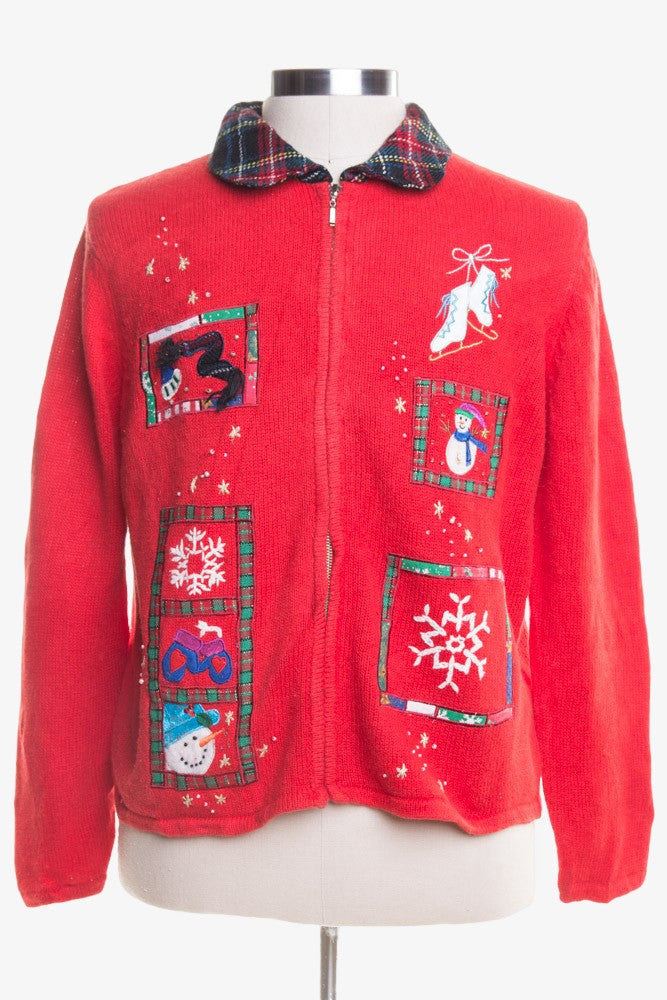 Red Ugly Christmas Cardigan 46607