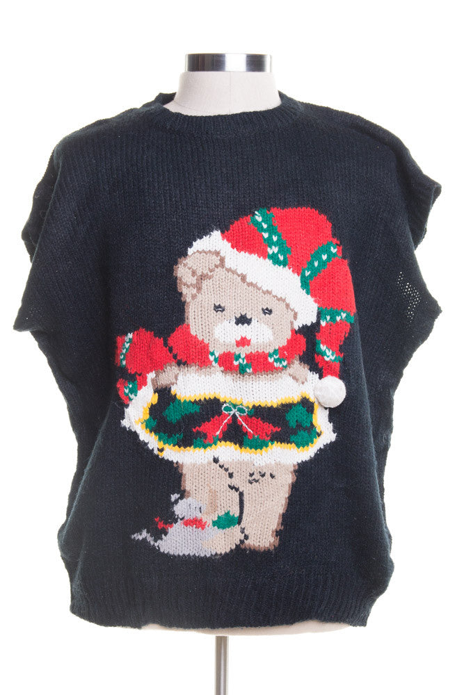 Black Ugly Christmas Vest 46708
