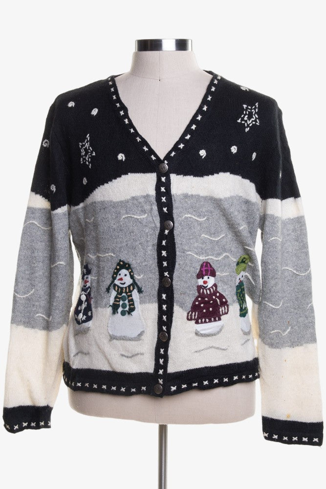 Black Ugly Christmas Cardigan 46758