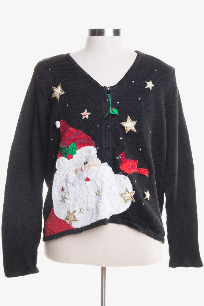 Black Ugly Christmas Cardigan 47227