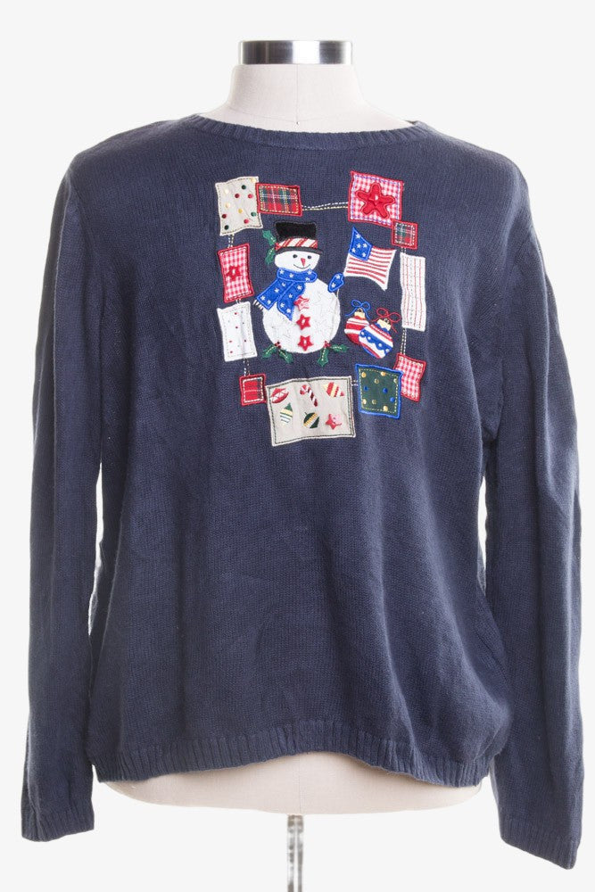 Blue Ugly Christmas Pullover 47287