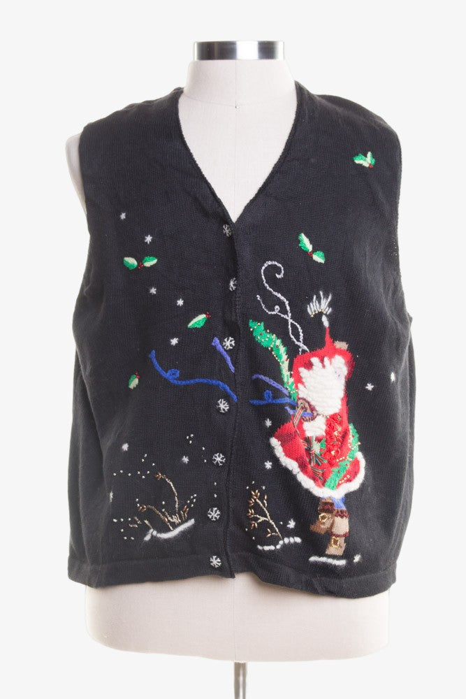 Black Ugly Christmas Vest 47314