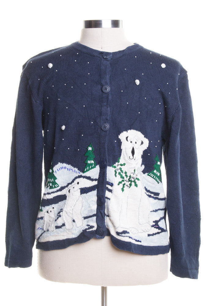 Blue Ugly Christmas Cardigan 47642