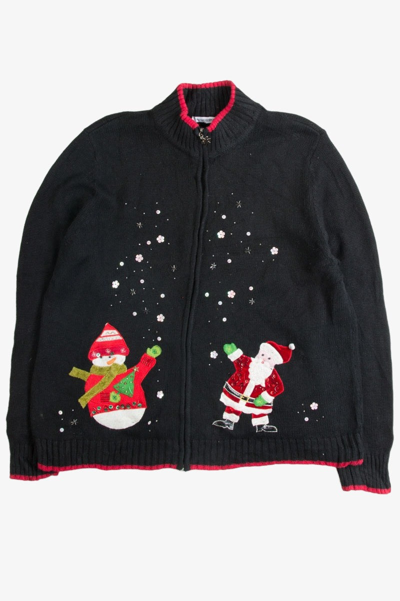 Black Ugly Christmas Cardigan 49888