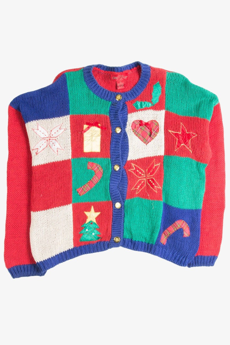 Multicolor Ugly Christmas Cardigan 50101
