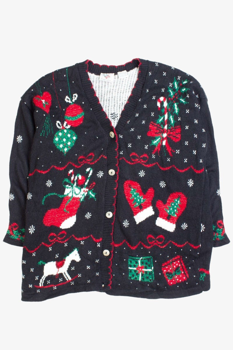 Black Ugly Christmas Cardigan 50142