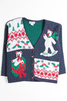 Blue Ugly Christmas Cardigan 50203