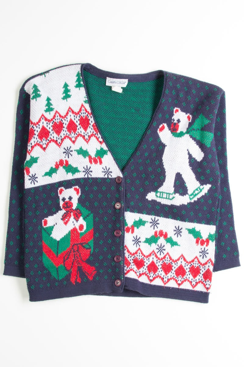 Blue Ugly Christmas Cardigan 50203