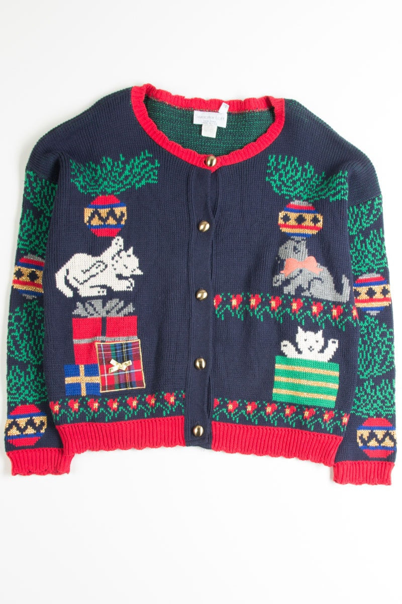 Blue Ugly Christmas Cardigan 50207