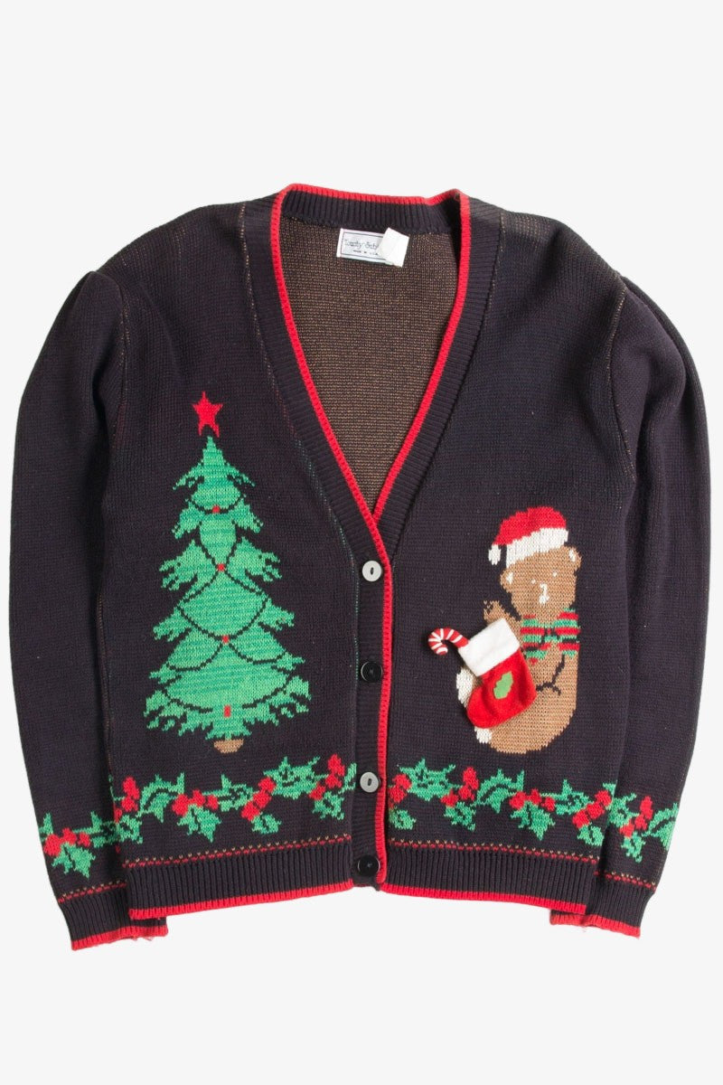 Black Ugly Christmas Cardigan 50212
